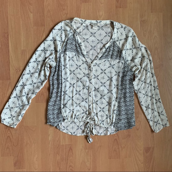 Lucky Brand Long Sleeve Blouse - Picture 1 of 4